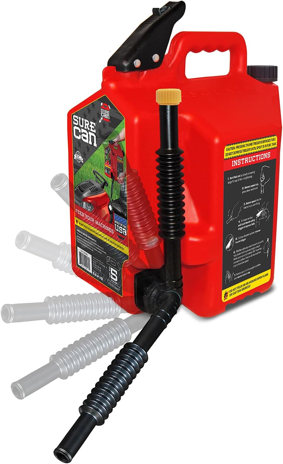 Bottom Dispensing Gas Can