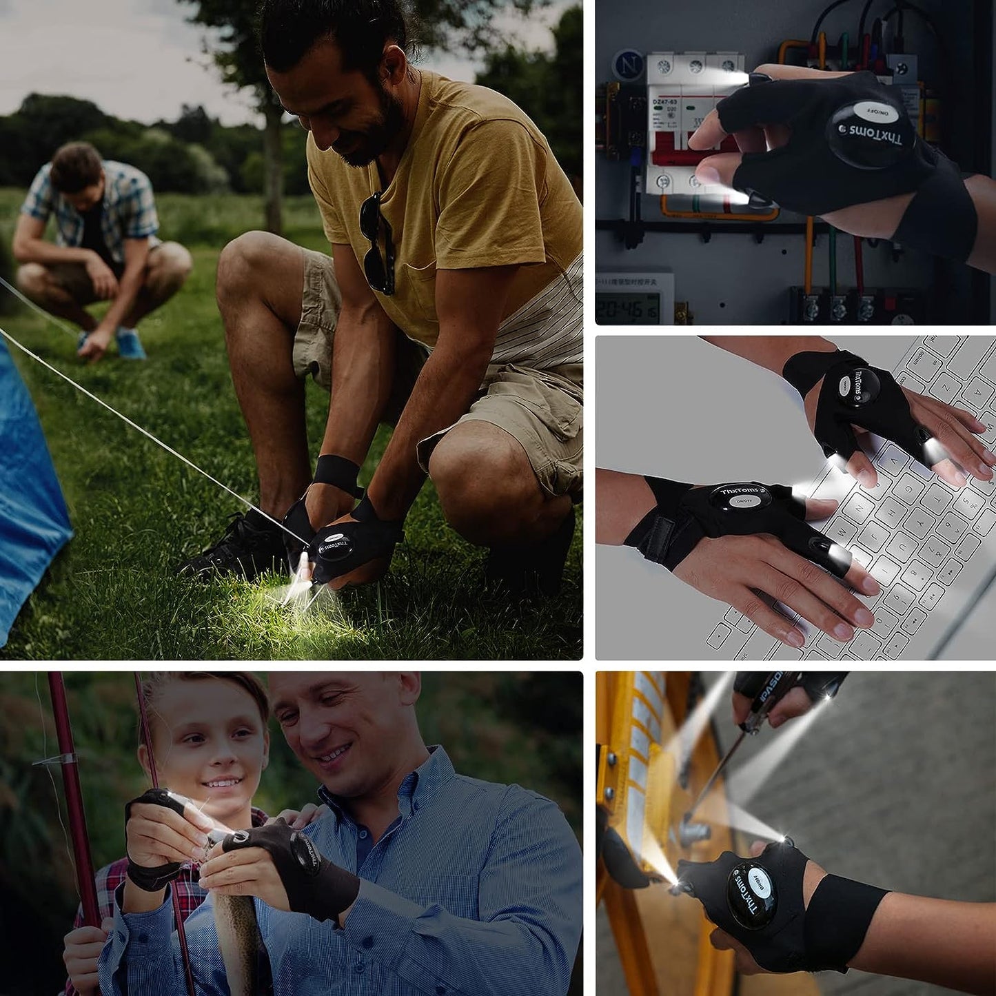 LED Flashlight Gloves