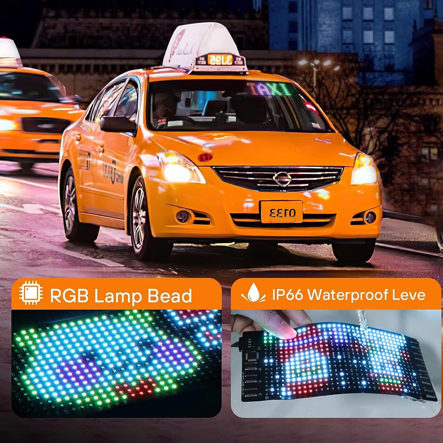 Programmable LED Car Sign