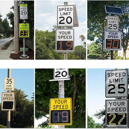 Radar Speed Limit Sign