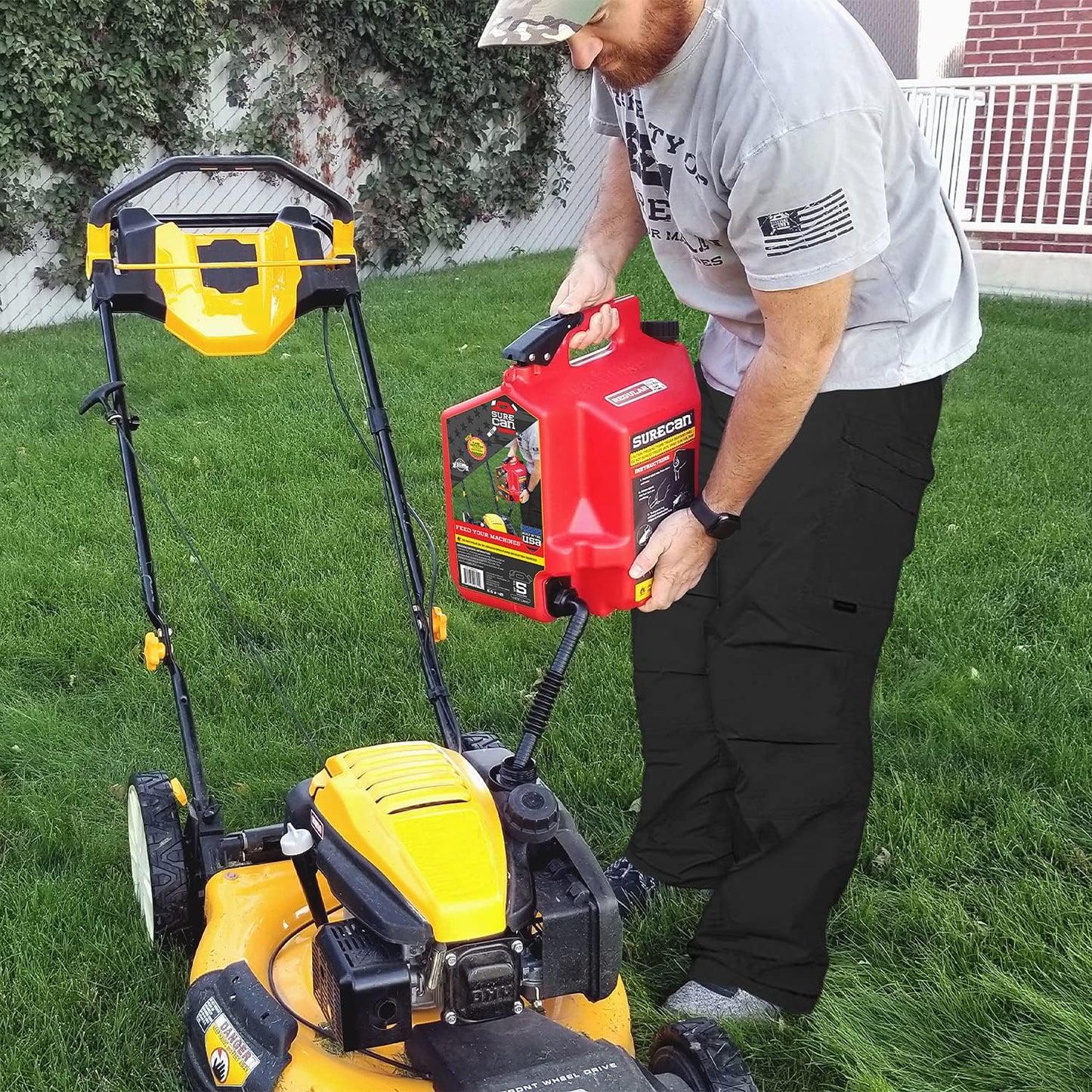 Bottom Dispensing Gas Can