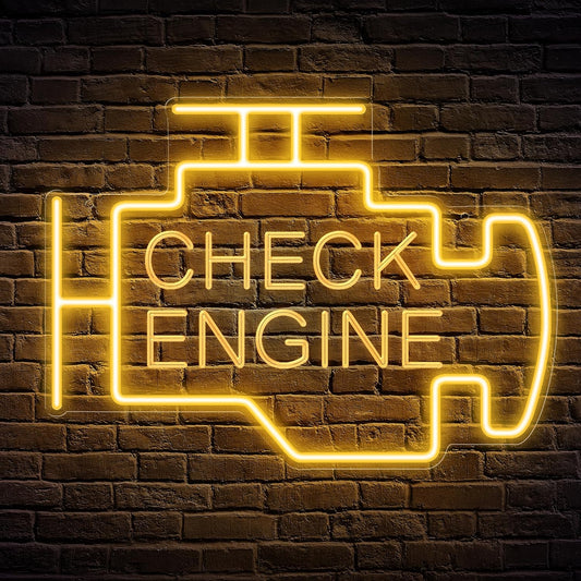 Check Engine Neon Sign