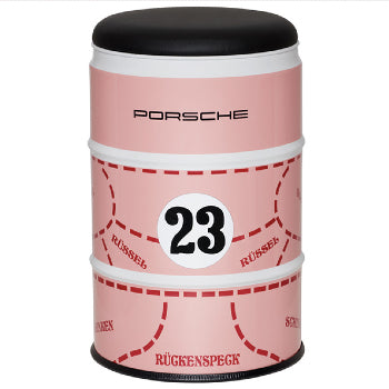 Porsche Oil Drum Stool